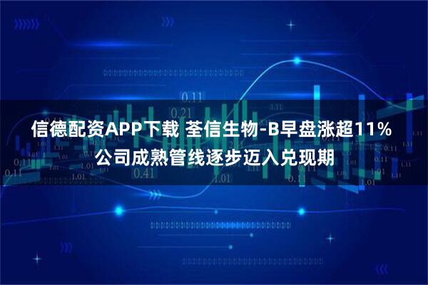 信德配资APP下载 荃信生物-B早盘涨超11% 公司成熟管线逐步迈入兑现期